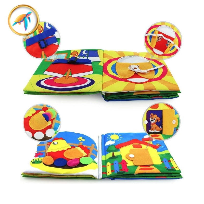 Busy board bébé Livre sensoriel 3D d'activité Montessori avec texture Libro™