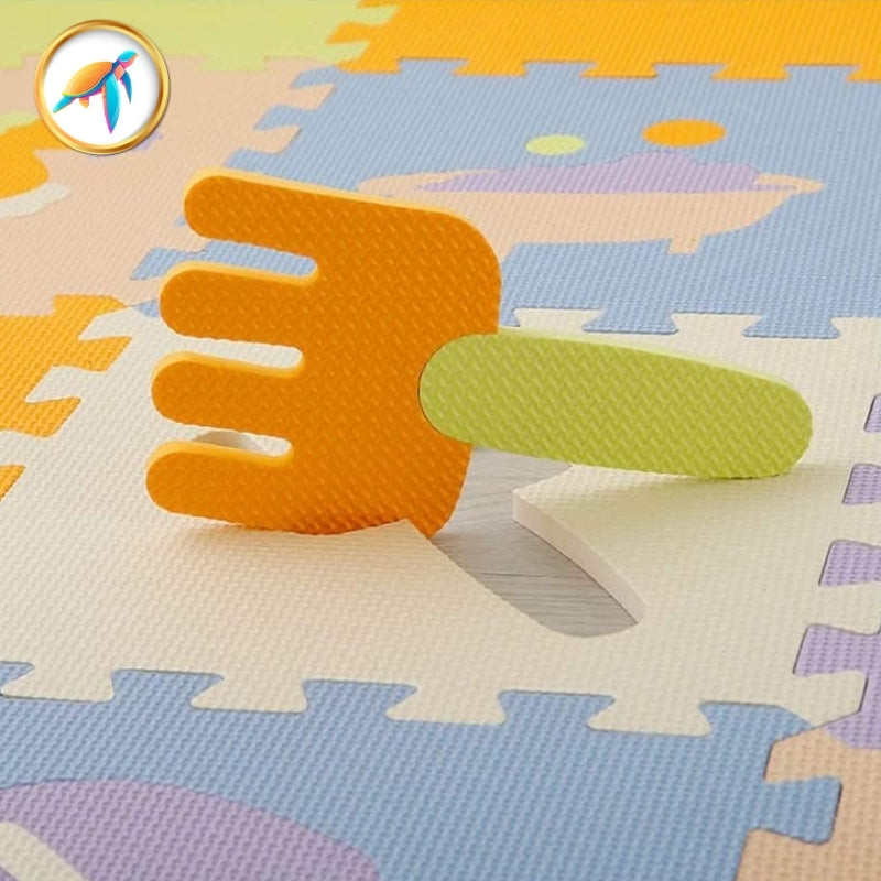 Tapis de jeu bébé en mousse Kidea Campagne