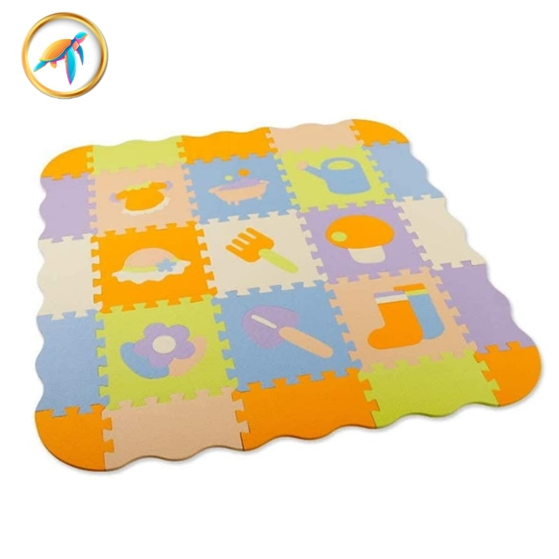 Tapis de jeu bébé en mousse Kidea Campagne