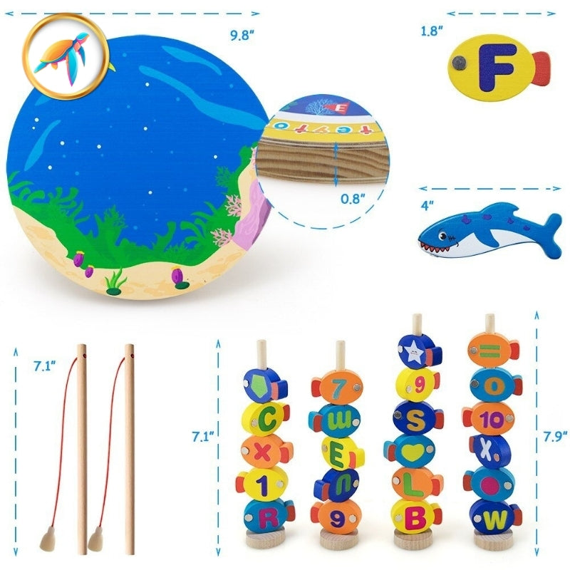 Busy board bébé Tableau d'activité Montessori de pêche magnétique Pesca™