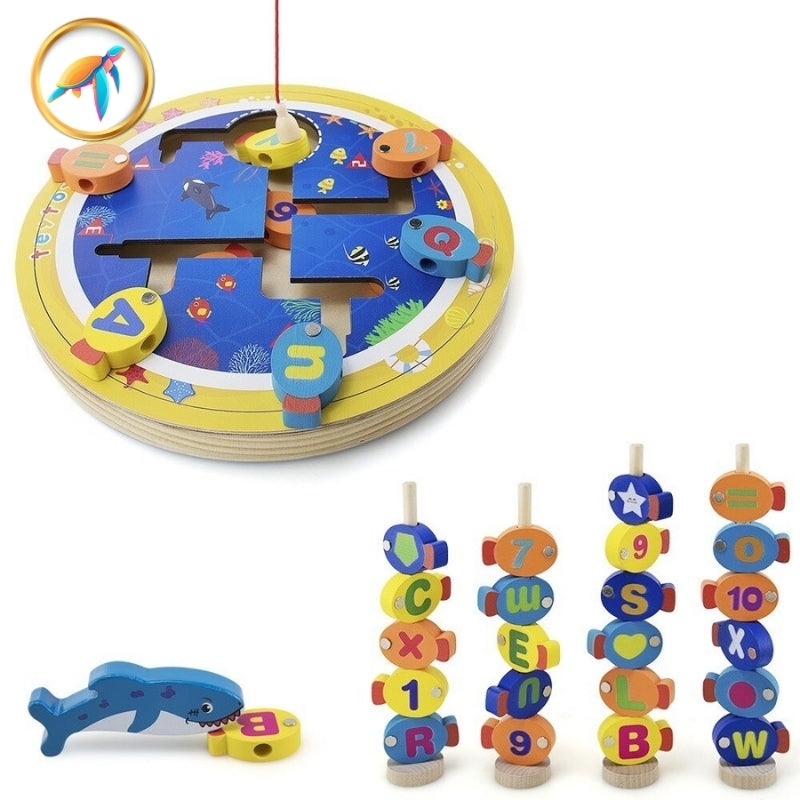Busy board bébé Tableau d'activité Montessori de pêche magnétique Pesca™
