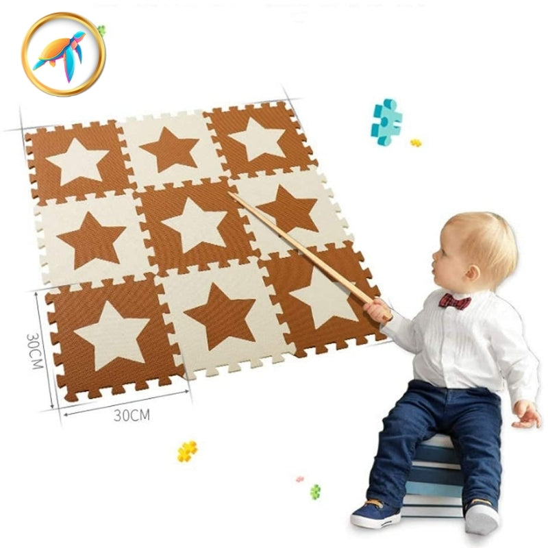 Tapis de jeu bébé en mousse Kidea Etoiles