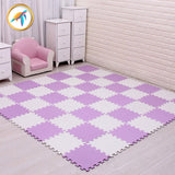 tapis mousse bébé violet