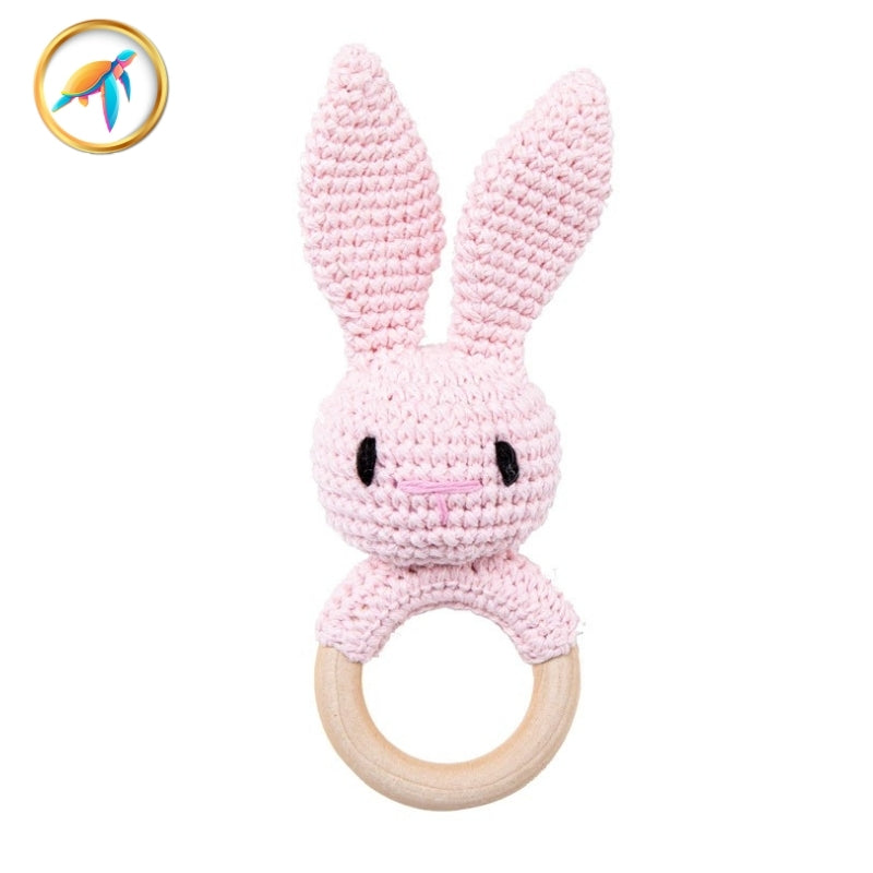 Anneau de Dentition en Bois Circulo™ Lapin Rose | PISCINE TORTUGA