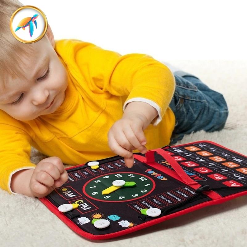 Busy board enfant Valise d'activité Montessori Maleta™ Orange