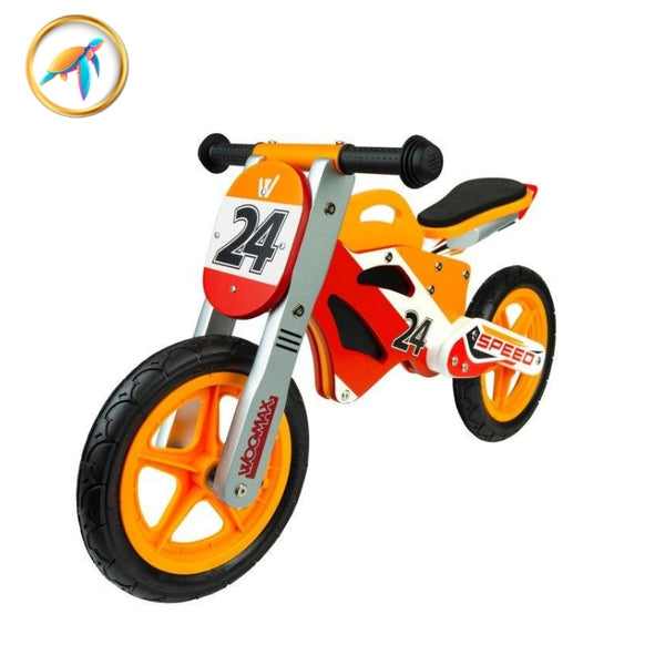 Vélo enfant tricycle bois Madera™ Moto Rouge